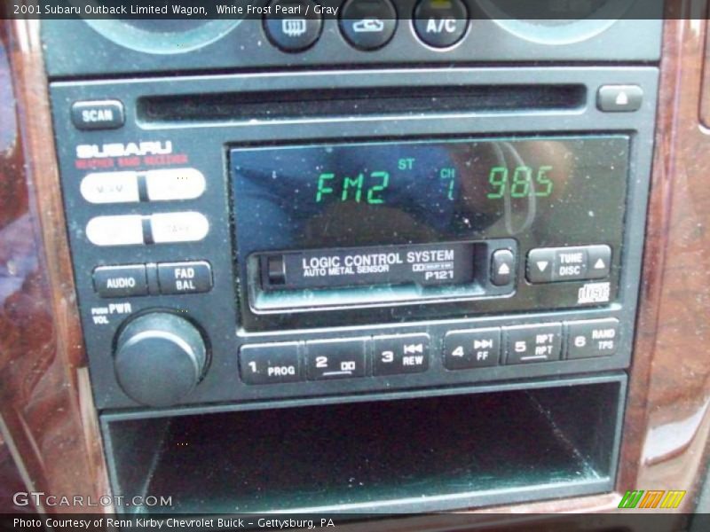 White Frost Pearl / Gray 2001 Subaru Outback Limited Wagon