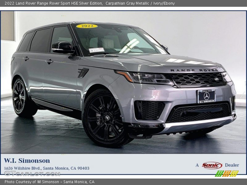 Carpathian Gray Metallic / Ivory/Ebony 2022 Land Rover Range Rover Sport HSE Silver Edition