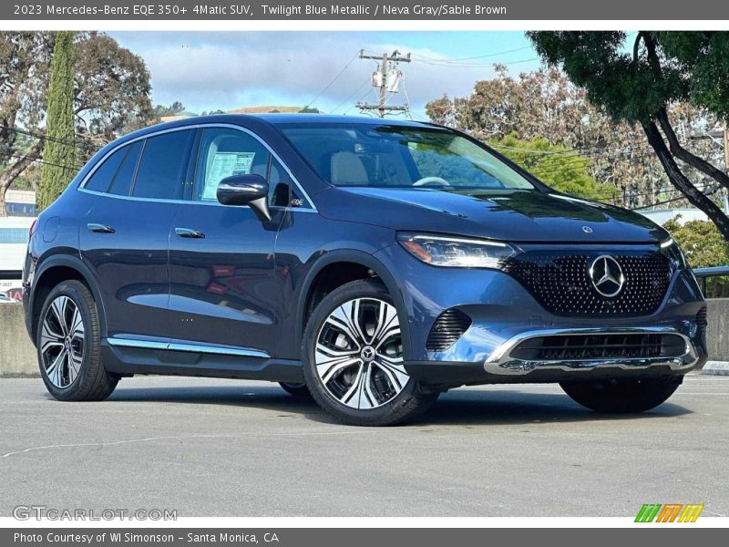 Twilight Blue Metallic / Neva Gray/Sable Brown 2023 Mercedes-Benz EQE 350+ 4Matic SUV