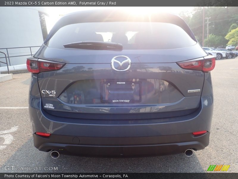 Polymetal Gray / Red 2023 Mazda CX-5 S Carbon Edition AWD