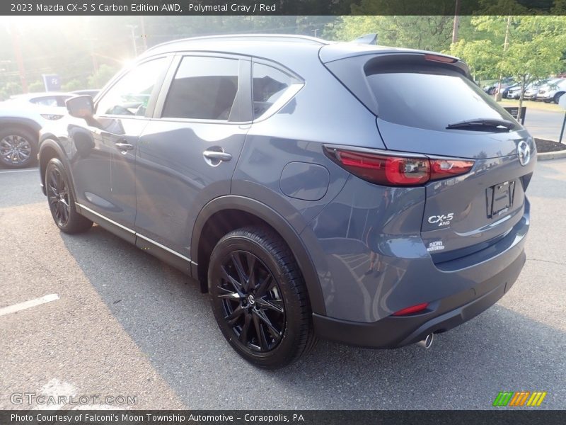 Polymetal Gray / Red 2023 Mazda CX-5 S Carbon Edition AWD