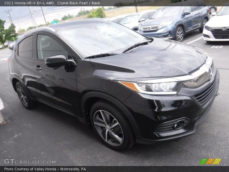 Crystal Black Pearl / Black 2021 Honda HR-V EX-L AWD