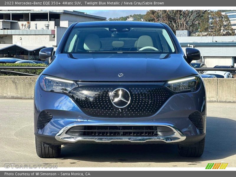 Twilight Blue Metallic / Neva Gray/Sable Brown 2023 Mercedes-Benz EQE 350+ 4Matic SUV