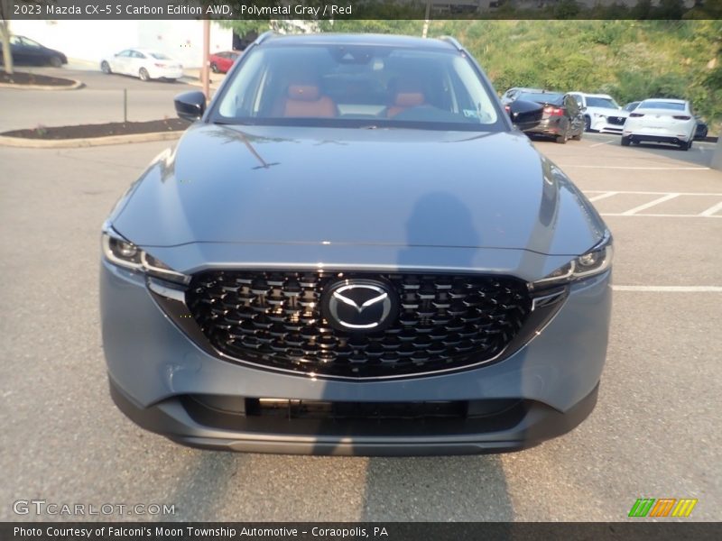 Polymetal Gray / Red 2023 Mazda CX-5 S Carbon Edition AWD