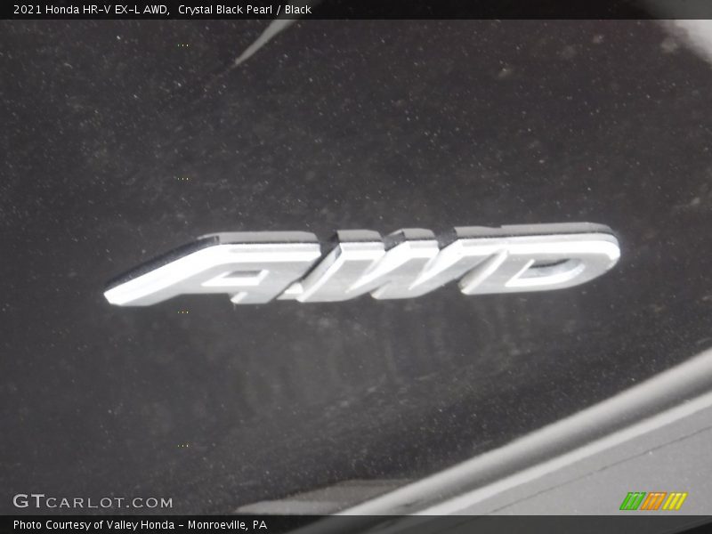 Crystal Black Pearl / Black 2021 Honda HR-V EX-L AWD