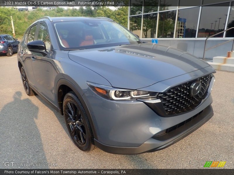 Polymetal Gray / Red 2023 Mazda CX-5 S Carbon Edition AWD