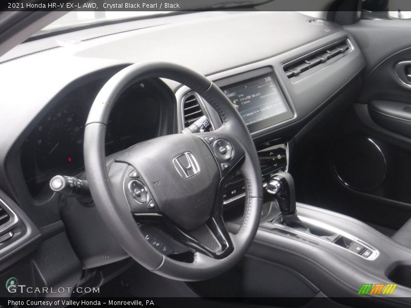 Crystal Black Pearl / Black 2021 Honda HR-V EX-L AWD