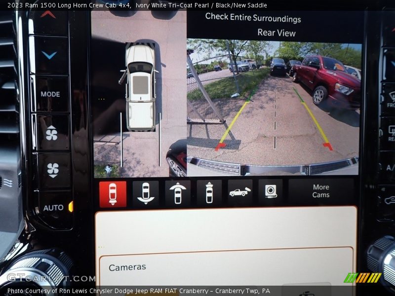Ivory White Tri-Coat Pearl / Black/New Saddle 2023 Ram 1500 Long Horn Crew Cab 4x4