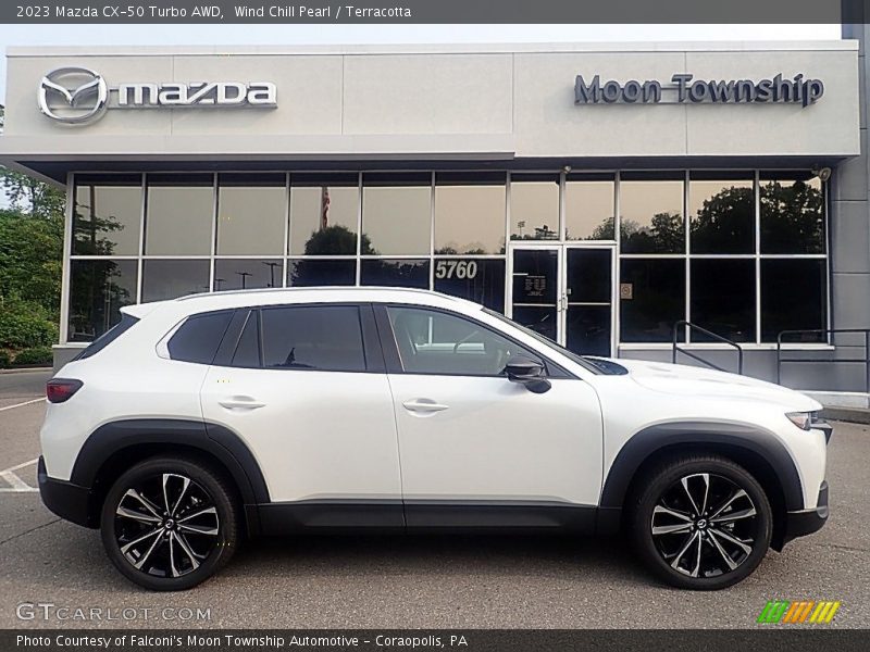 Wind Chill Pearl / Terracotta 2023 Mazda CX-50 Turbo AWD
