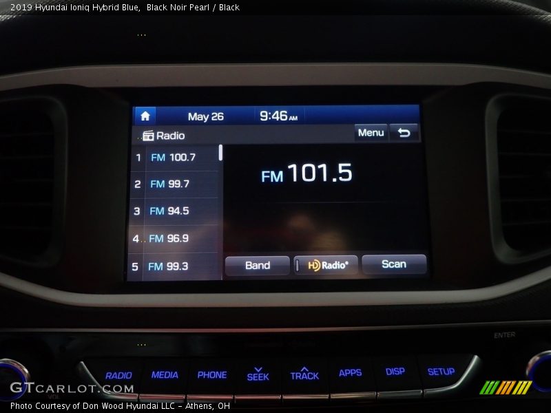 Black Noir Pearl / Black 2019 Hyundai Ioniq Hybrid Blue