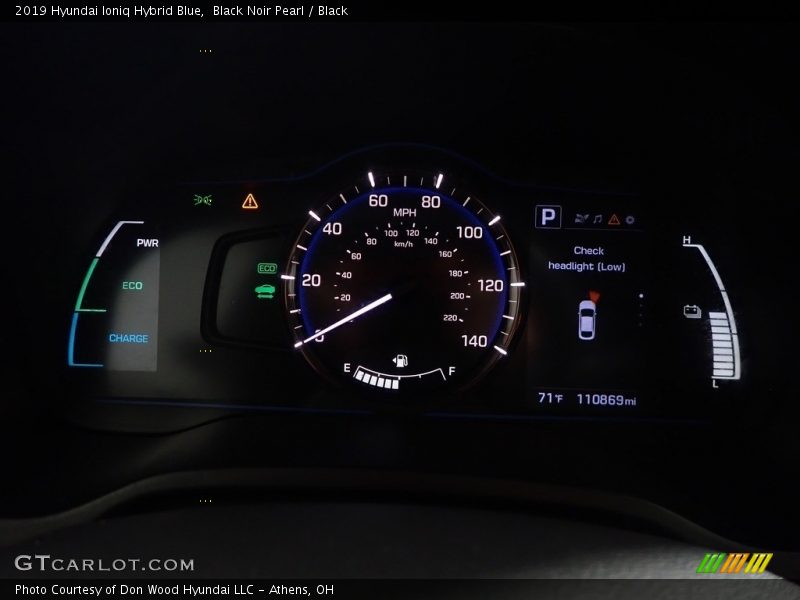 Black Noir Pearl / Black 2019 Hyundai Ioniq Hybrid Blue