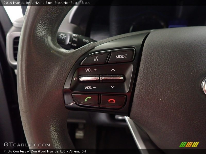 Black Noir Pearl / Black 2019 Hyundai Ioniq Hybrid Blue