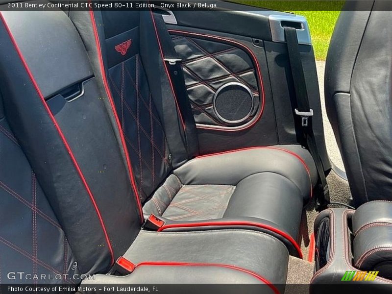 Rear Seat of 2011 Continental GTC Speed 80-11 Edition