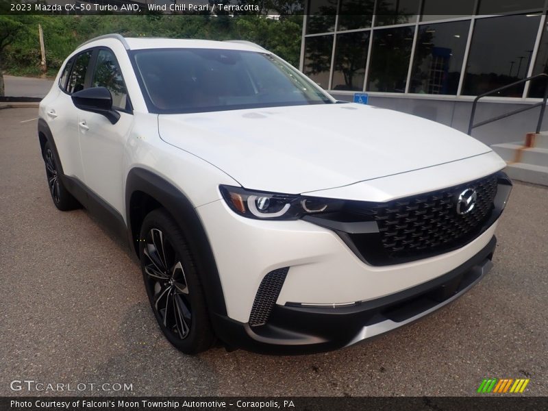 Wind Chill Pearl / Terracotta 2023 Mazda CX-50 Turbo AWD