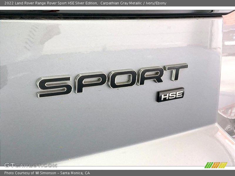 Carpathian Gray Metallic / Ivory/Ebony 2022 Land Rover Range Rover Sport HSE Silver Edition
