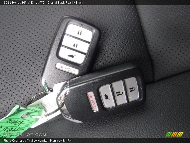 Crystal Black Pearl / Black 2021 Honda HR-V EX-L AWD