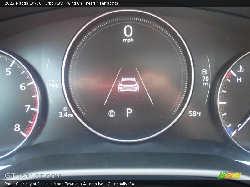 Wind Chill Pearl / Terracotta 2023 Mazda CX-50 Turbo AWD