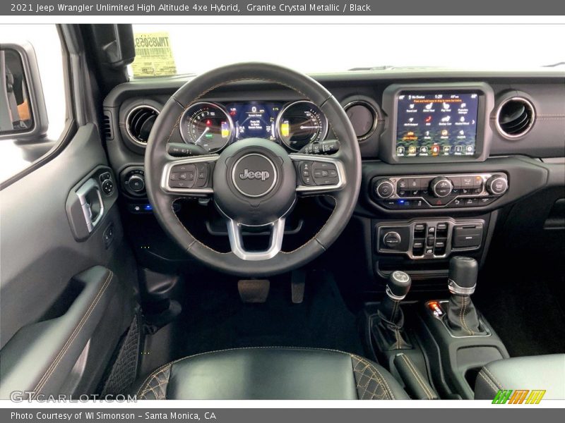Dashboard of 2021 Wrangler Unlimited High Altitude 4xe Hybrid