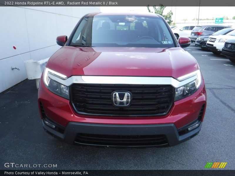Radiant Red Metallic II / Black 2022 Honda Ridgeline RTL-E AWD