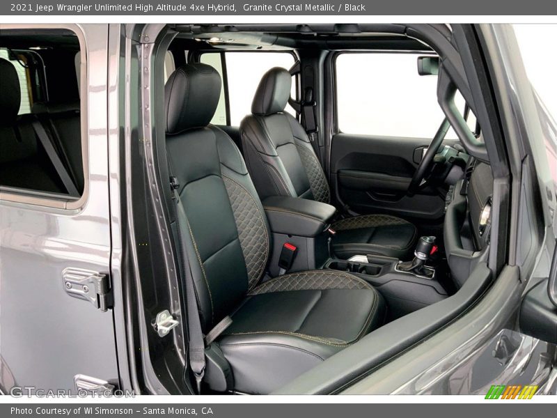 Front Seat of 2021 Wrangler Unlimited High Altitude 4xe Hybrid
