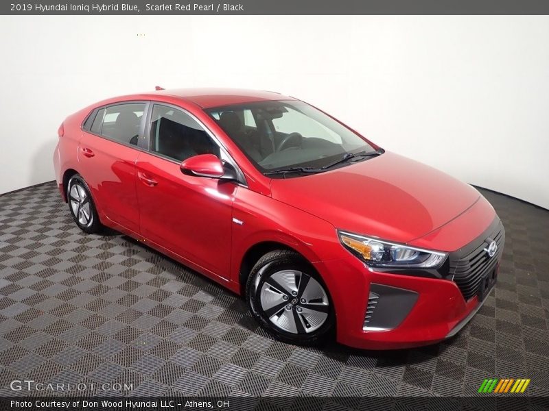 Scarlet Red Pearl / Black 2019 Hyundai Ioniq Hybrid Blue