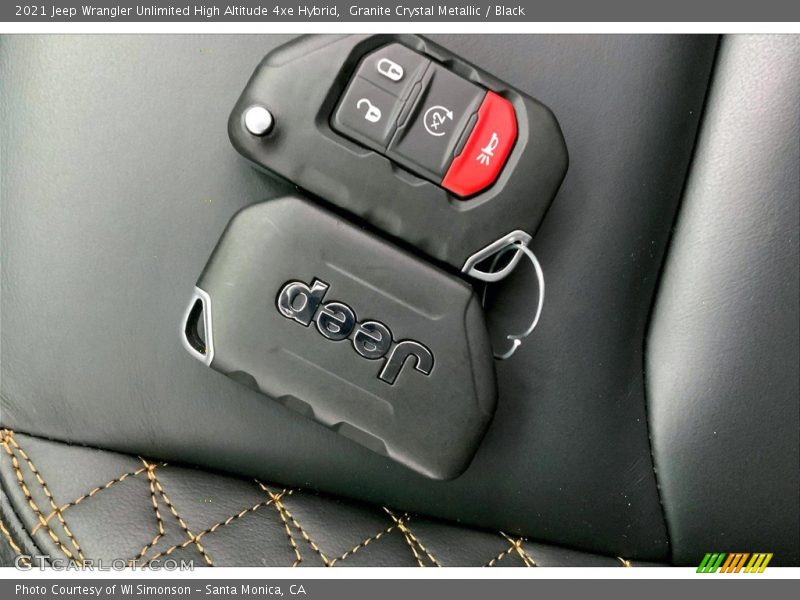Keys of 2021 Wrangler Unlimited High Altitude 4xe Hybrid