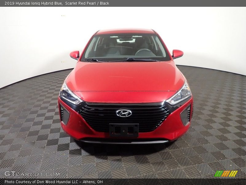 Scarlet Red Pearl / Black 2019 Hyundai Ioniq Hybrid Blue