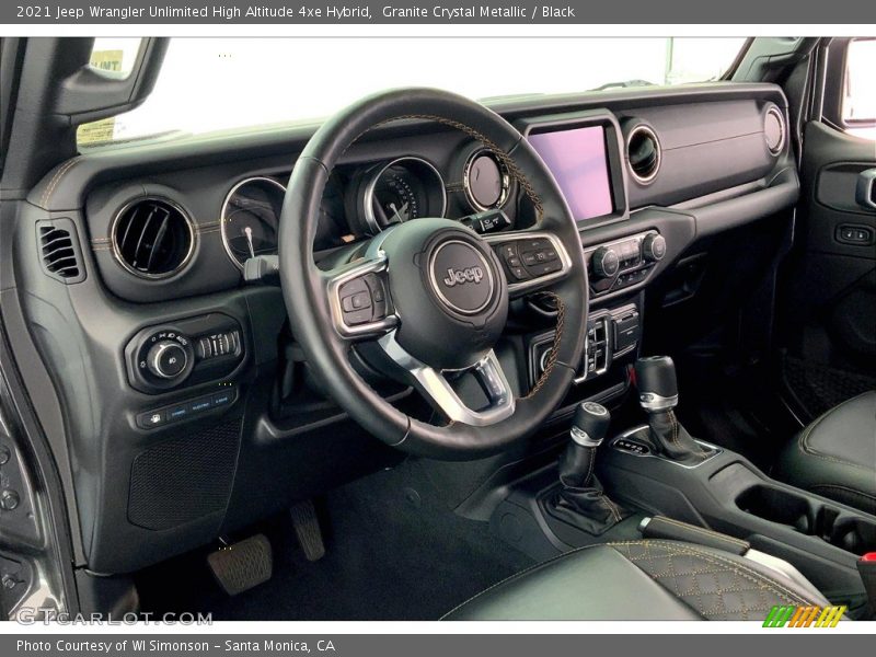 Dashboard of 2021 Wrangler Unlimited High Altitude 4xe Hybrid