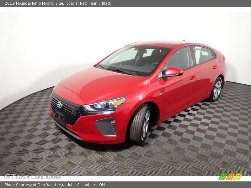 Scarlet Red Pearl / Black 2019 Hyundai Ioniq Hybrid Blue