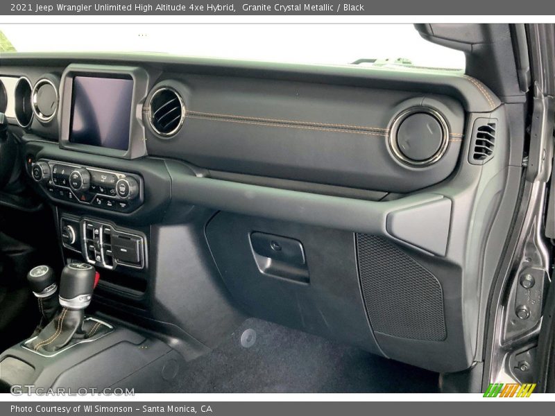 Dashboard of 2021 Wrangler Unlimited High Altitude 4xe Hybrid