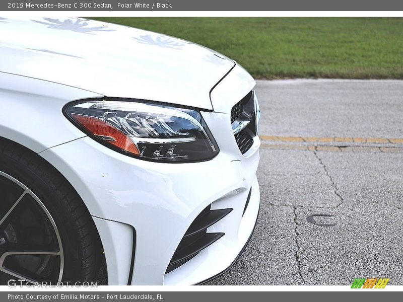 Polar White / Black 2019 Mercedes-Benz C 300 Sedan