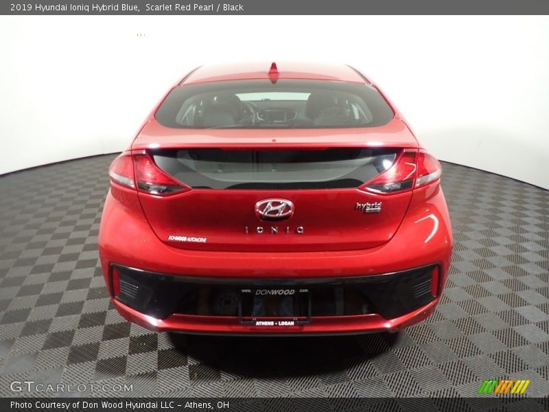 Scarlet Red Pearl / Black 2019 Hyundai Ioniq Hybrid Blue