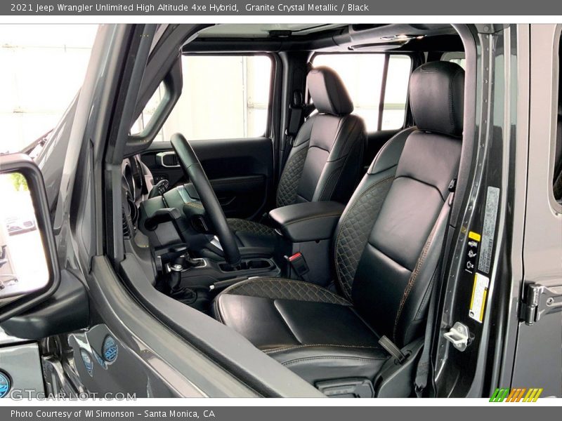 Front Seat of 2021 Wrangler Unlimited High Altitude 4xe Hybrid