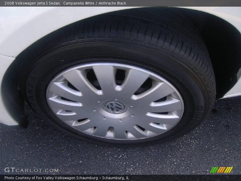 Campanella White / Anthracite Black 2008 Volkswagen Jetta S Sedan