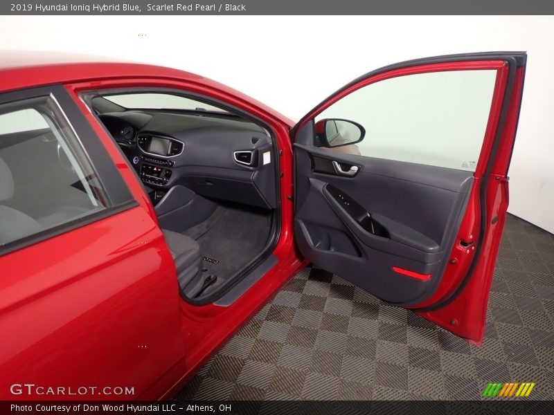 Scarlet Red Pearl / Black 2019 Hyundai Ioniq Hybrid Blue