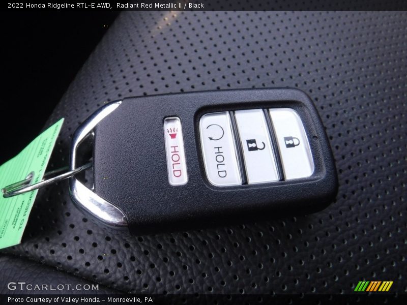 Keys of 2022 Ridgeline RTL-E AWD