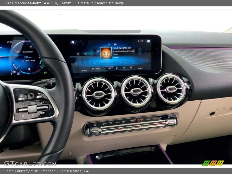 Denim Blue Metallic / Macchiato Beige 2021 Mercedes-Benz GLA 250