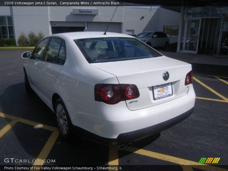 Campanella White / Anthracite Black 2008 Volkswagen Jetta S Sedan
