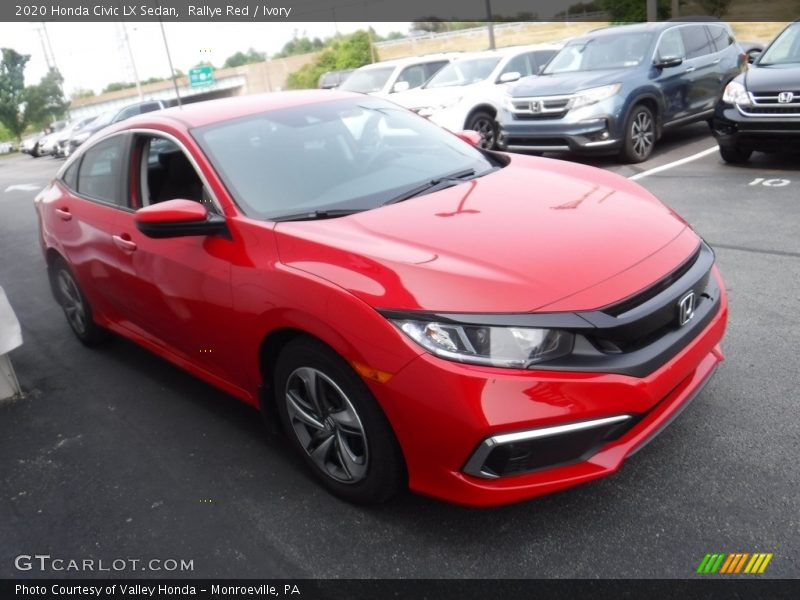 Rallye Red / Ivory 2020 Honda Civic LX Sedan