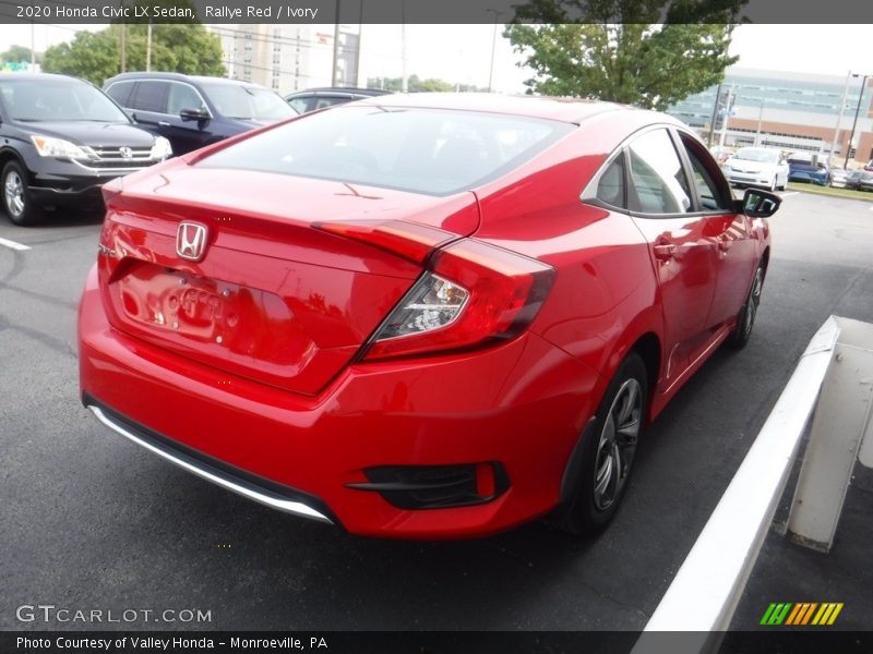 Rallye Red / Ivory 2020 Honda Civic LX Sedan