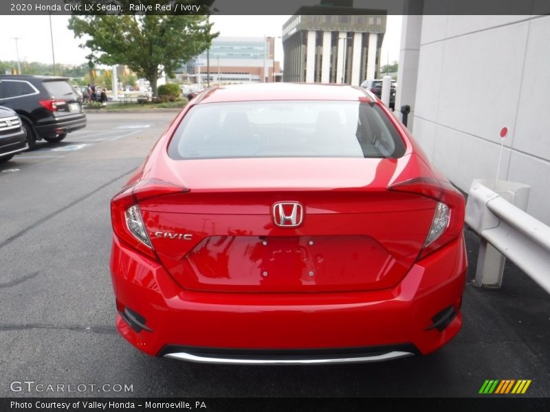 Rallye Red / Ivory 2020 Honda Civic LX Sedan