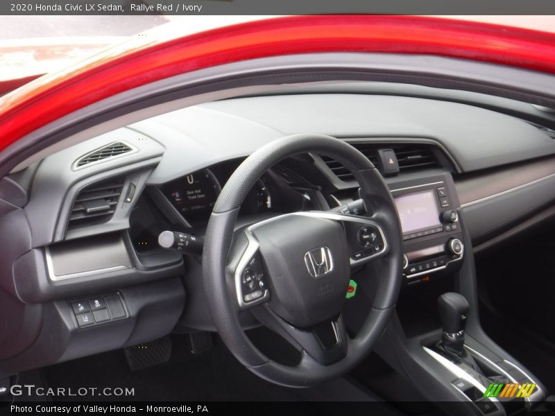Rallye Red / Ivory 2020 Honda Civic LX Sedan