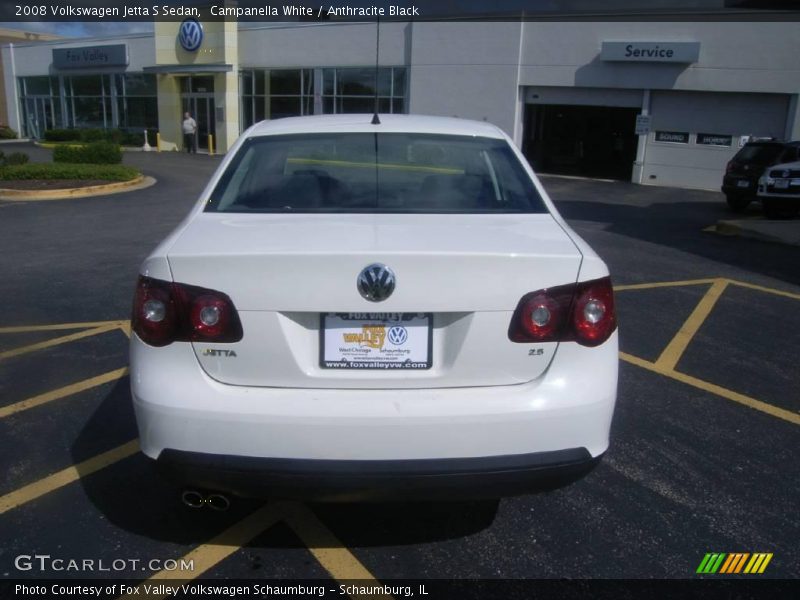 Campanella White / Anthracite Black 2008 Volkswagen Jetta S Sedan