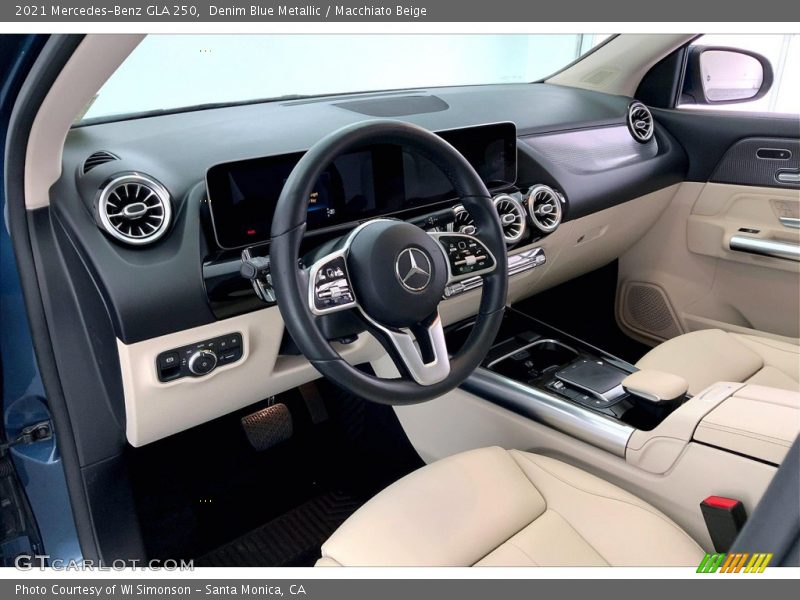 Denim Blue Metallic / Macchiato Beige 2021 Mercedes-Benz GLA 250