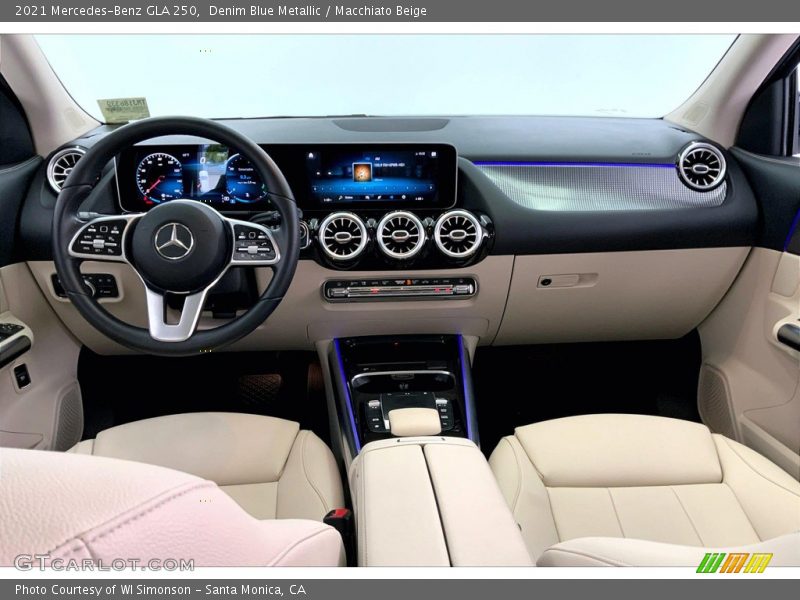 Denim Blue Metallic / Macchiato Beige 2021 Mercedes-Benz GLA 250