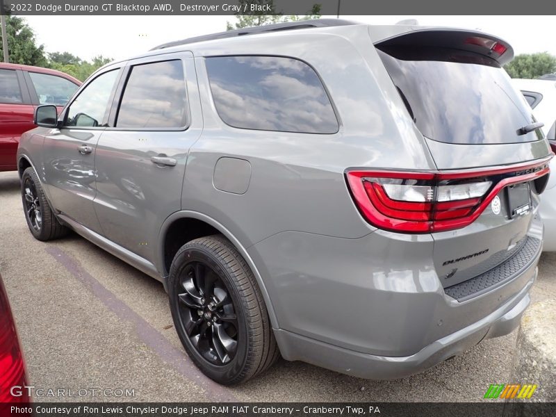 Destroyer Gray / Black 2022 Dodge Durango GT Blacktop AWD