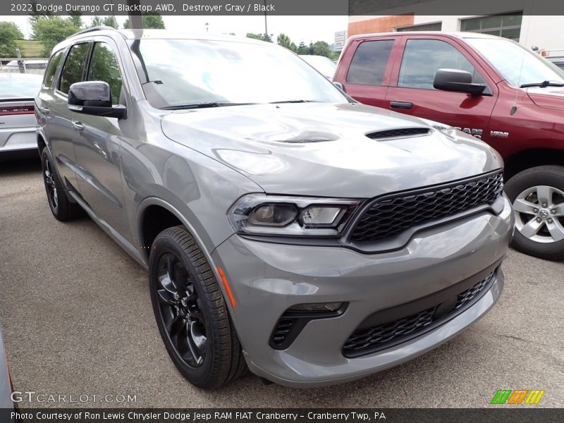 Destroyer Gray / Black 2022 Dodge Durango GT Blacktop AWD