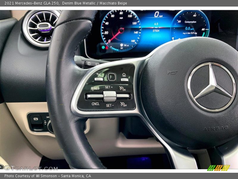 Denim Blue Metallic / Macchiato Beige 2021 Mercedes-Benz GLA 250
