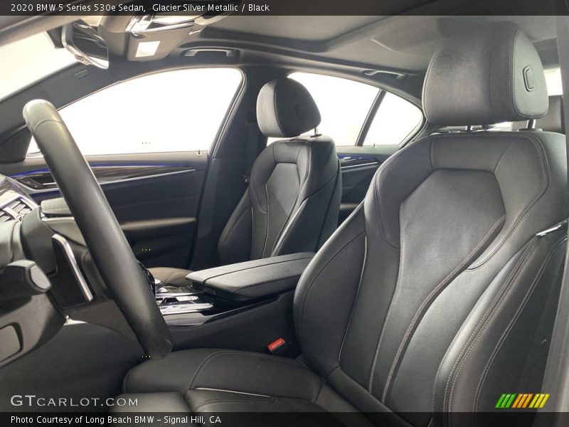 Glacier Silver Metallic / Black 2020 BMW 5 Series 530e Sedan