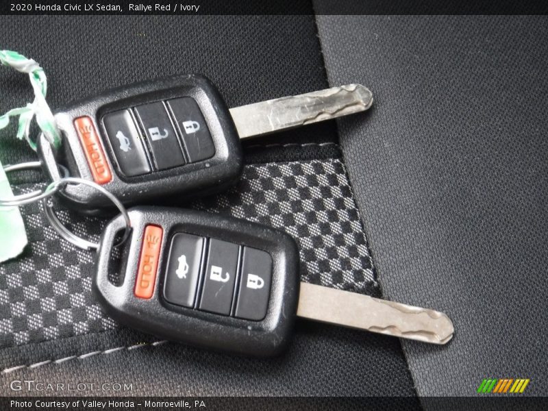 Rallye Red / Ivory 2020 Honda Civic LX Sedan
